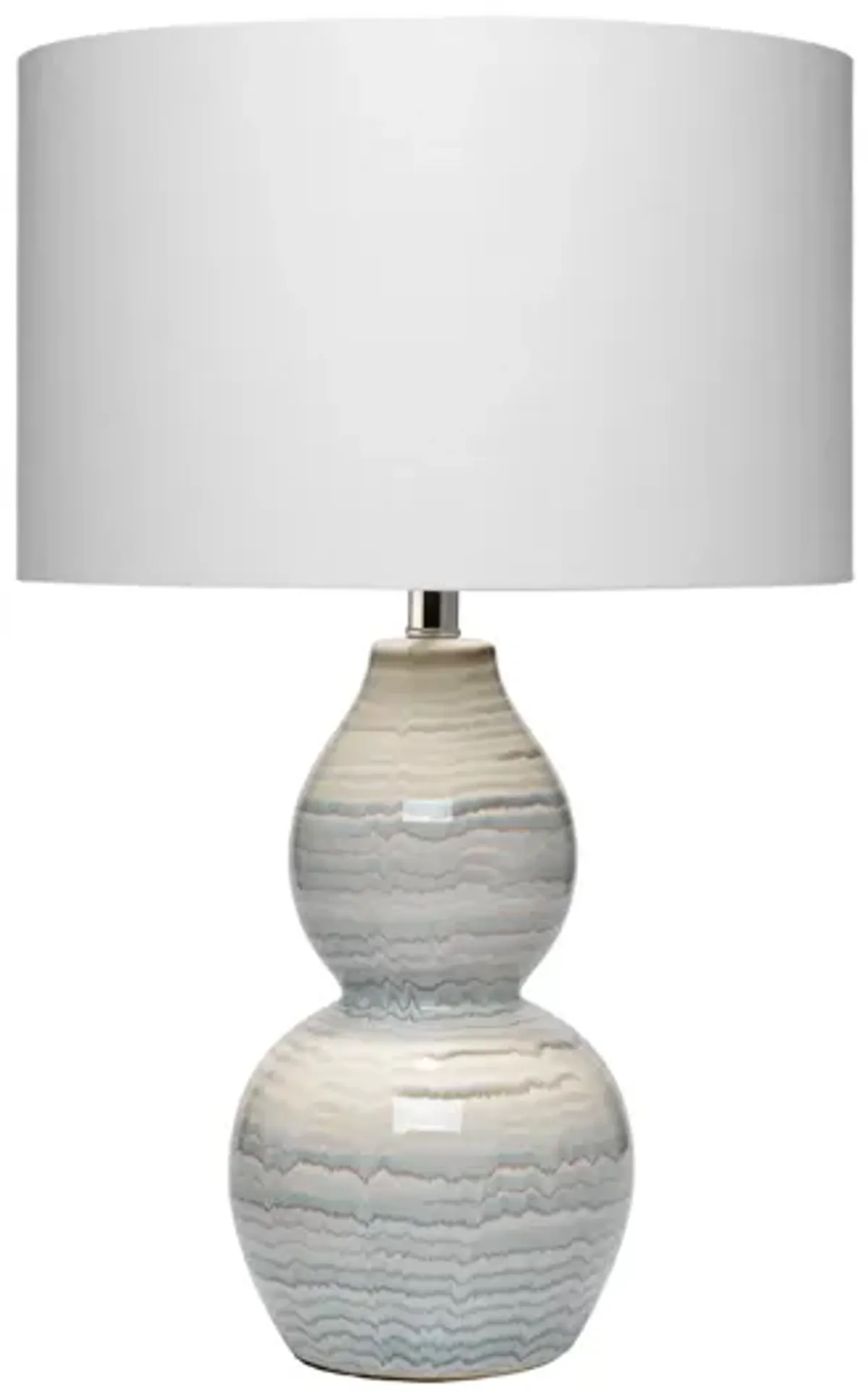 Catalina Wave Table Lamp in White by Jamie Young Company