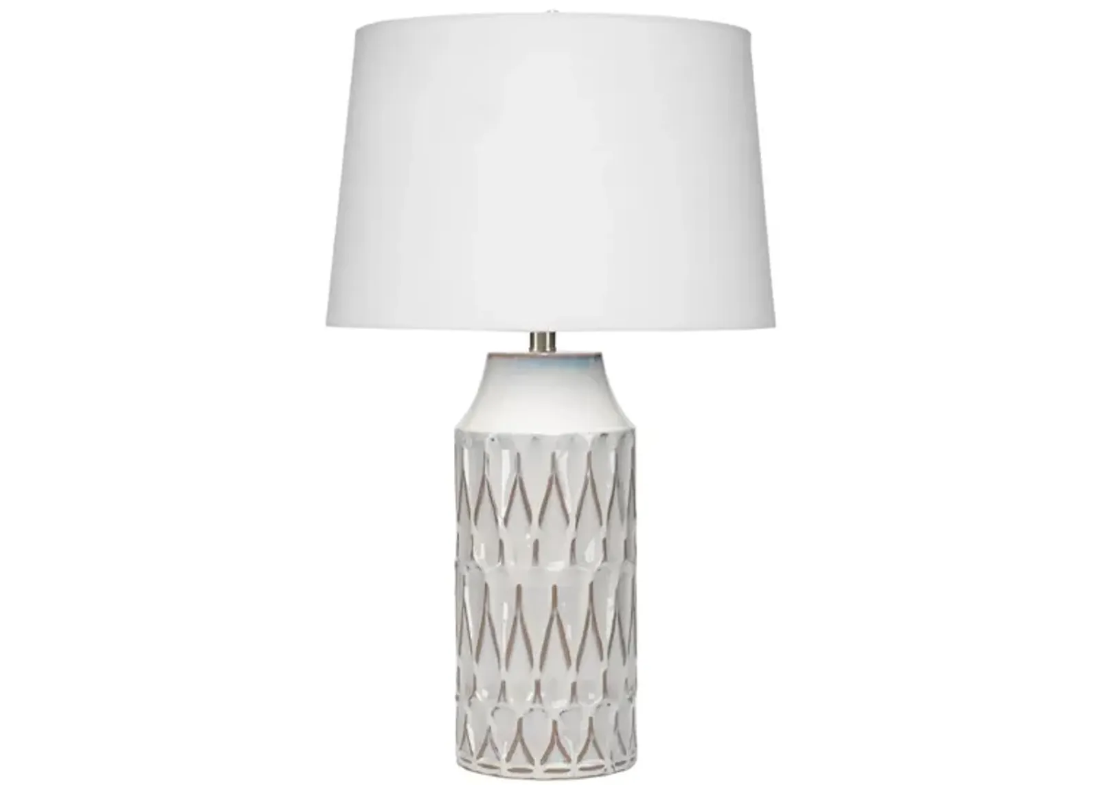 Dalia Table Lamp in White by Jamie Young Company