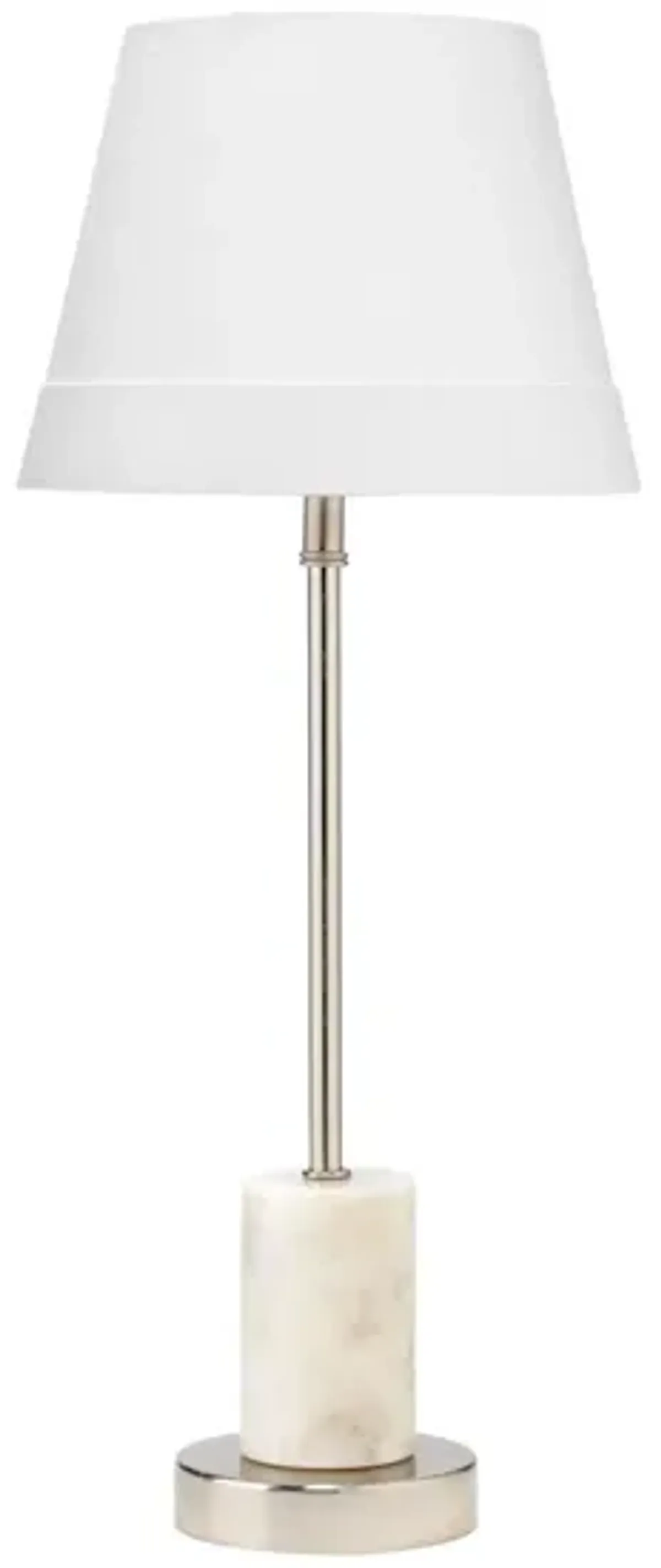 Darcey Table Lamp in White by Jamie Young Company