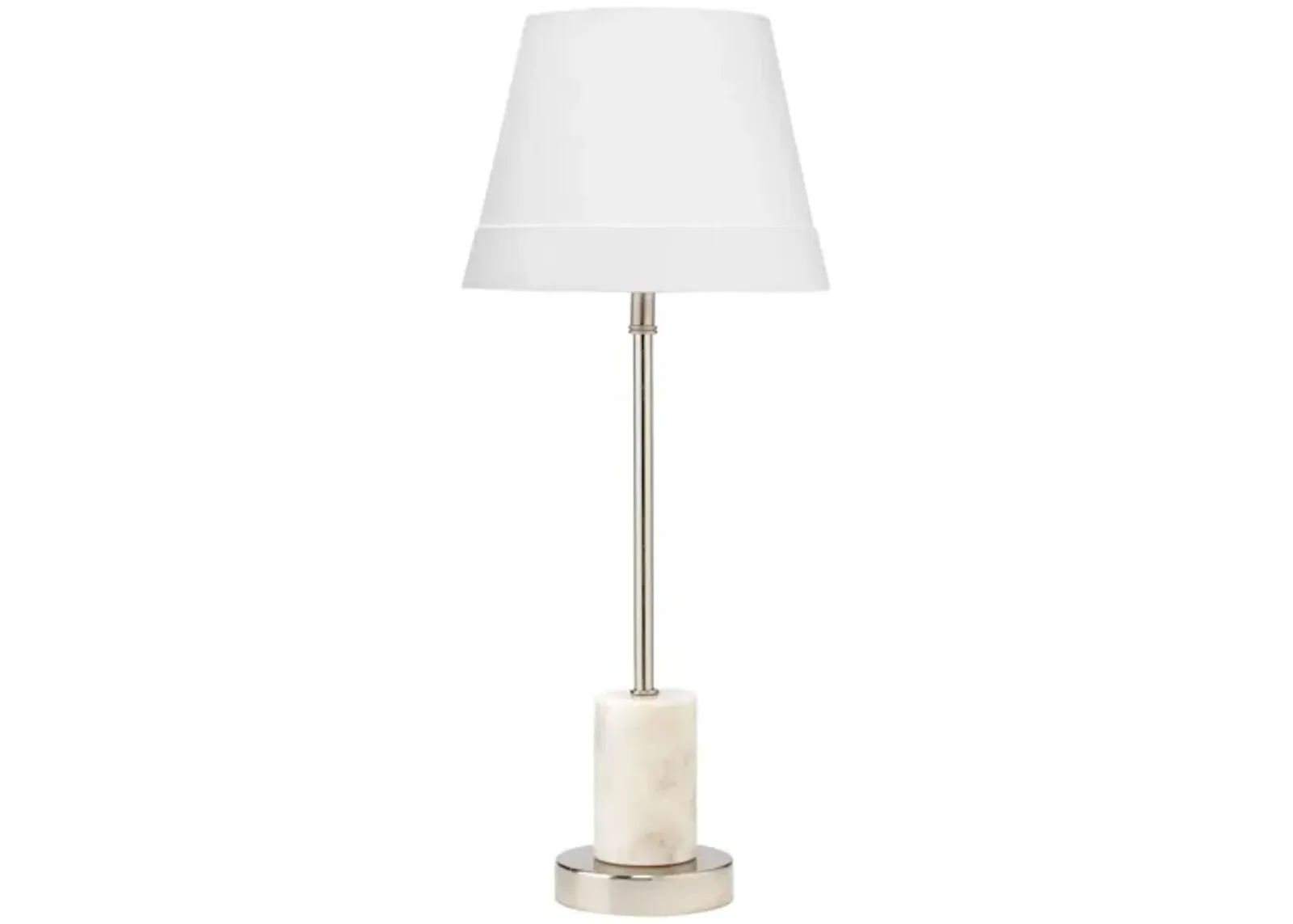 Darcey Table Lamp in White by Jamie Young Company