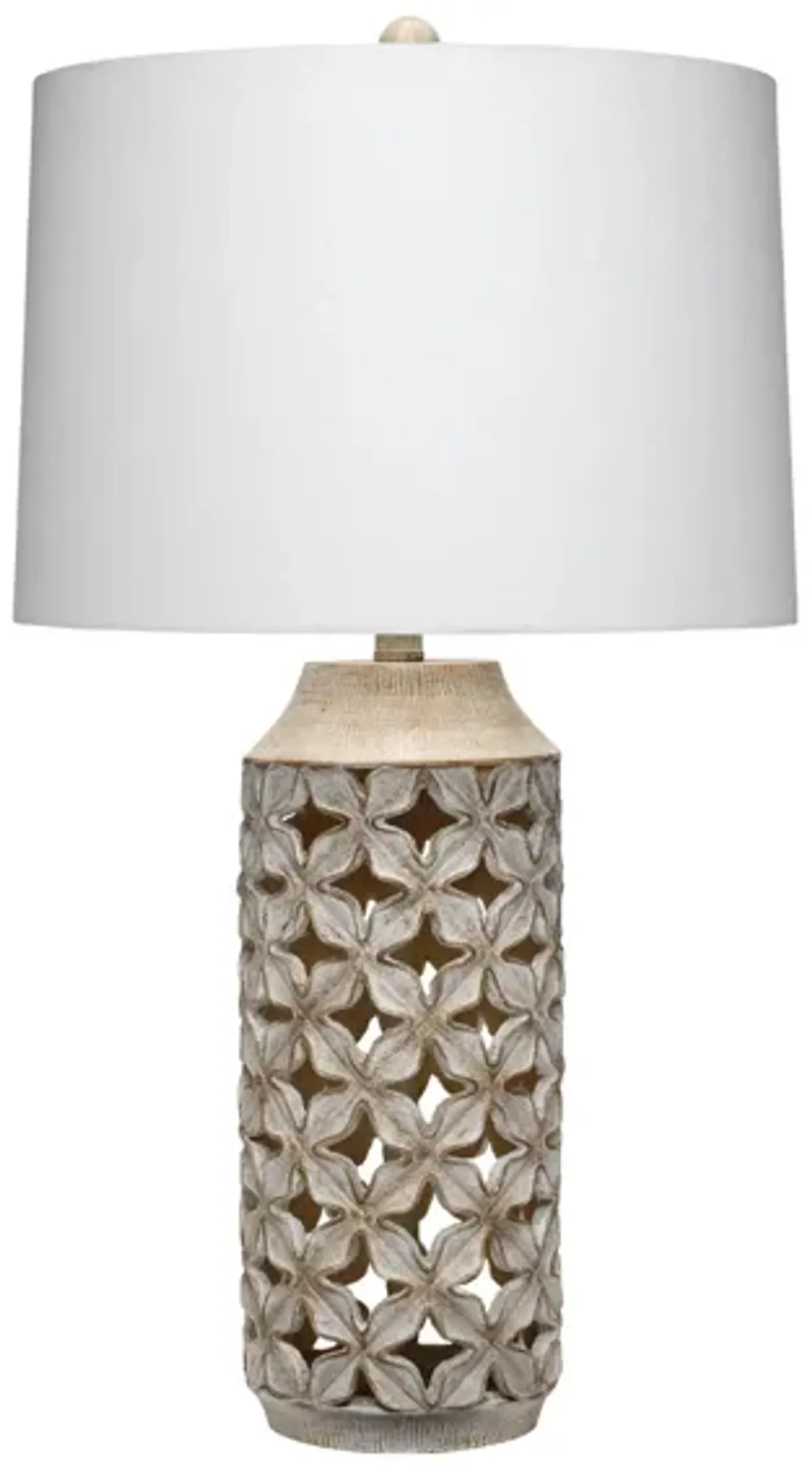 Kairi Table Lamp in White by Jamie Young Company