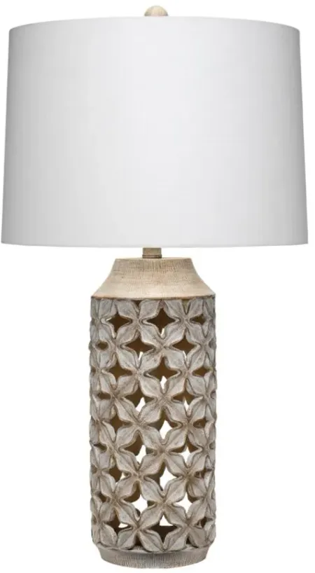 Kairi Table Lamp in White by Jamie Young Company