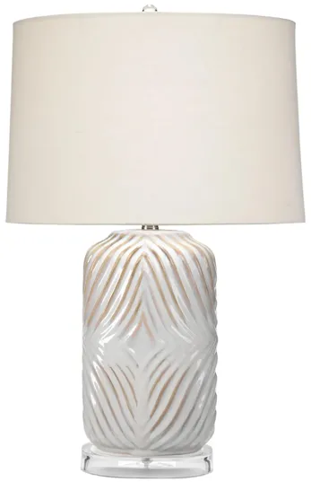 Derya Table Lamp in White by Jamie Young Company