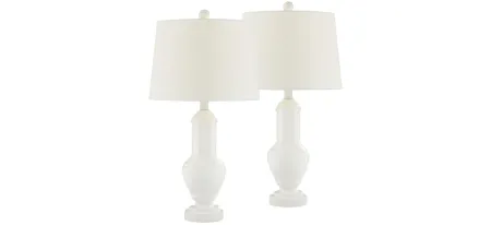 Ardie Table Lamp Set of Two in White by Pacific Coast
