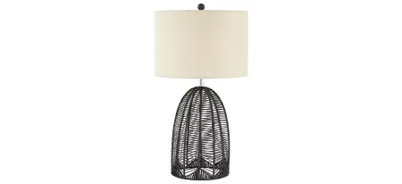 Aria Table Lamp in Black by Pacific Coast