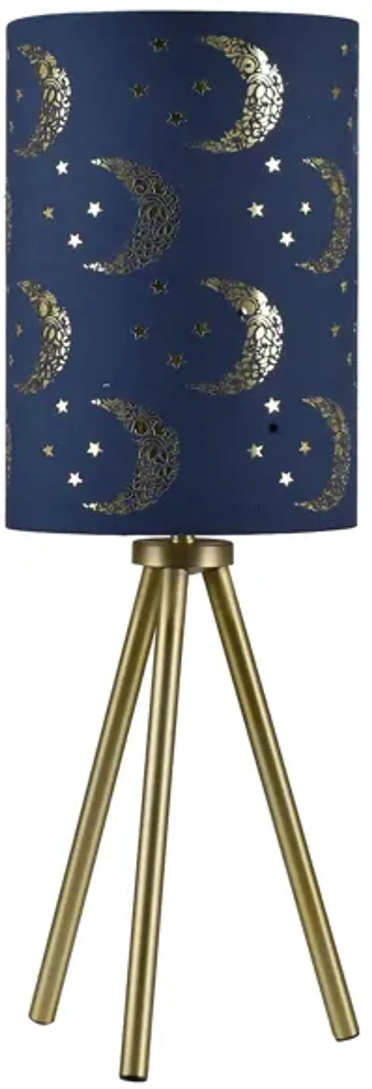 Tripod Table Lamp in Blue by Crestview Collection