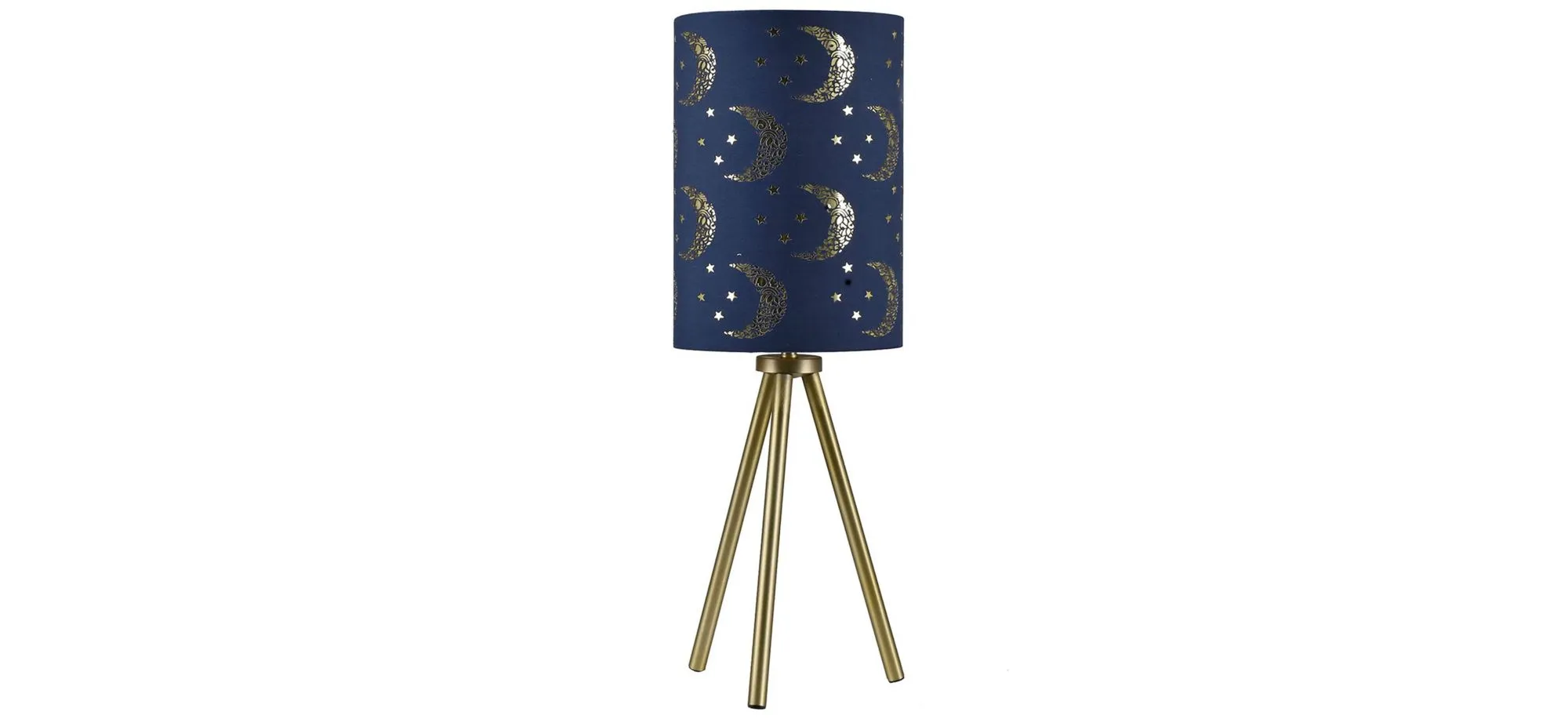 Tripod Table Lamp in Blue by Crestview Collection