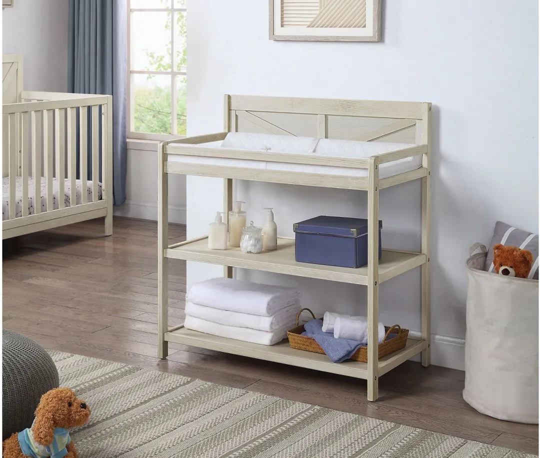 Barnside Changing Table in Washed Gray by Heritage Baby