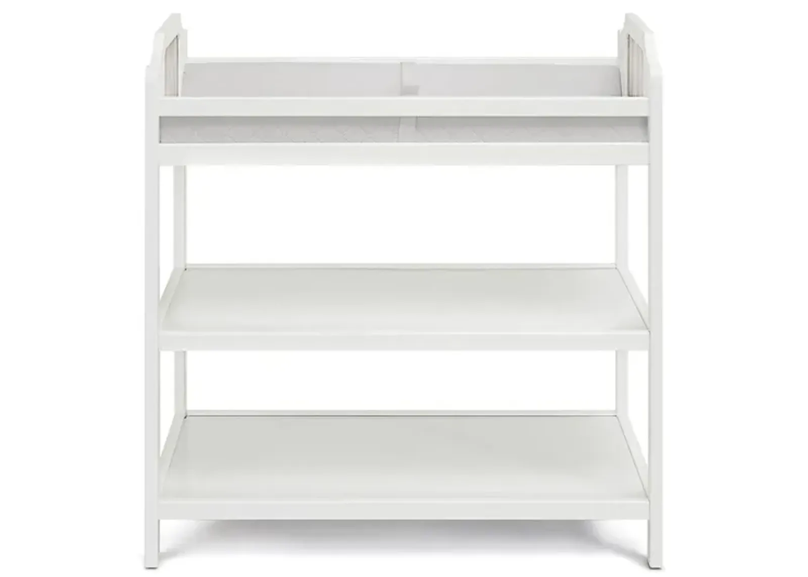 Brees Changing Table in White/Graystone by Heritage Baby