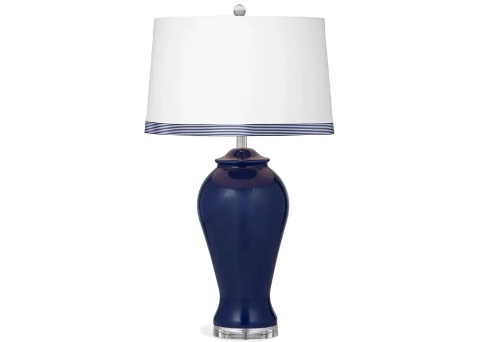 Hastings Table Lamp in Navy Blue by Bassett Mirror