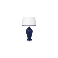 Hastings Table Lamp in Navy Blue by Bassett Mirror