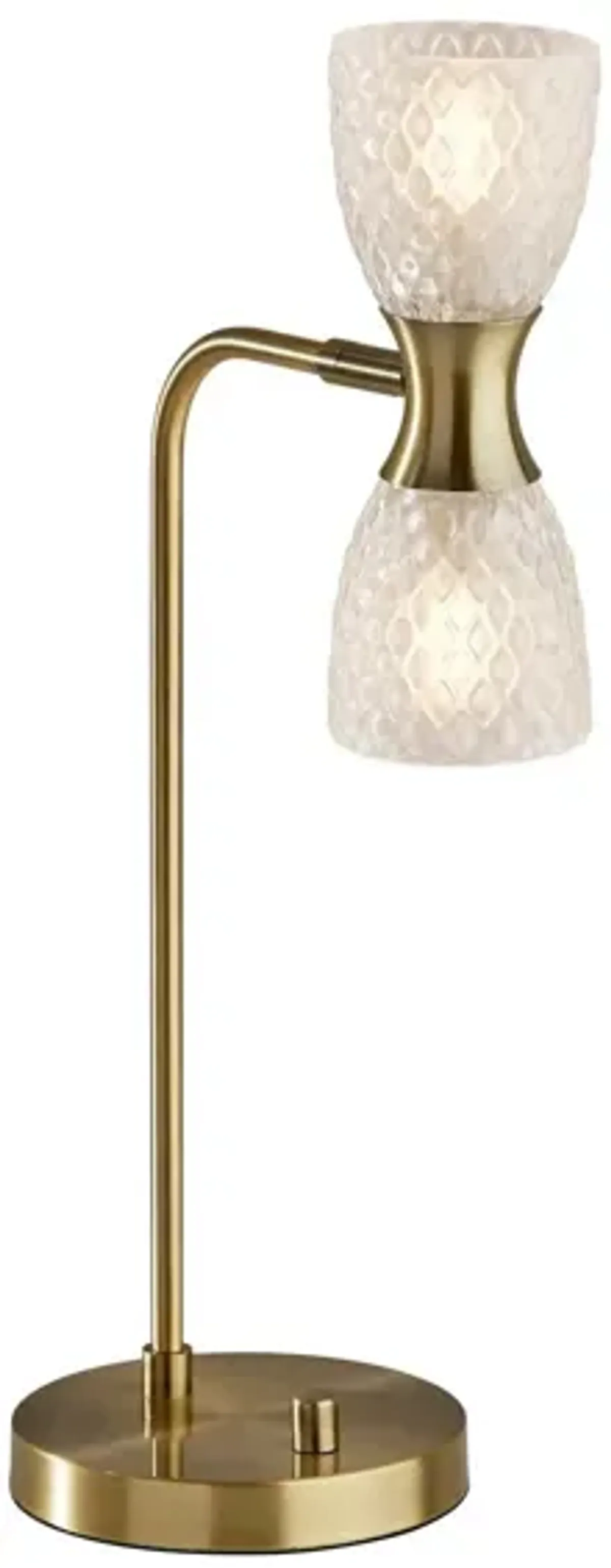 Nina LED Desk Lamp in Antique Brass by Adesso Inc