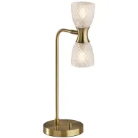 Nina LED Desk Lamp in Antique Brass by Adesso Inc