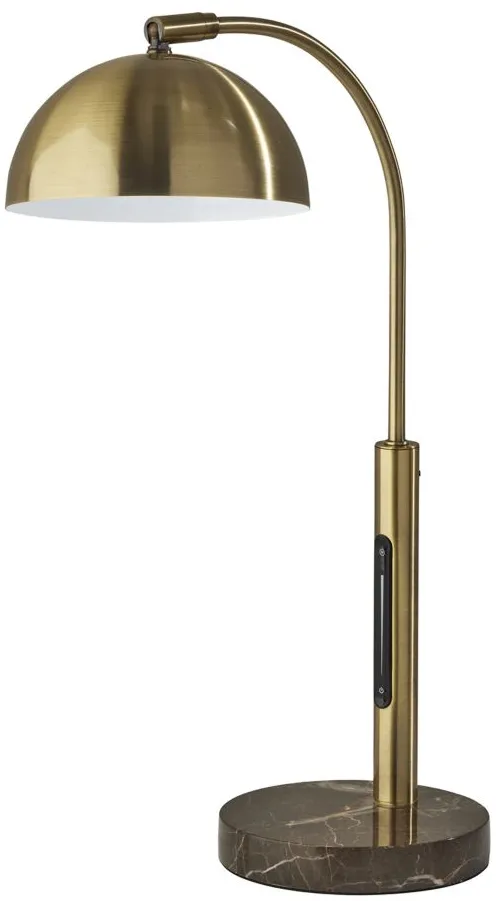 Bolton Desk Lamp in Antique Brass by Adesso Inc