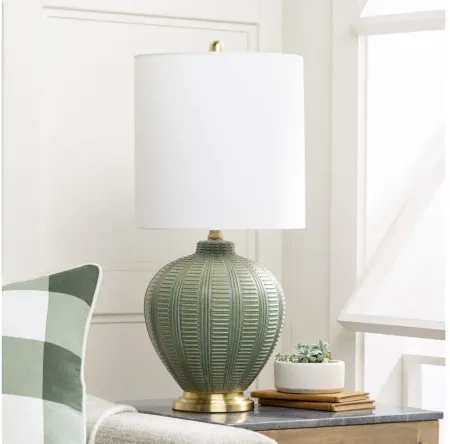 Rayas Lamp in Green by Surya