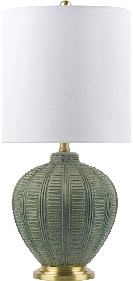Rayas Lamp in Green by Surya