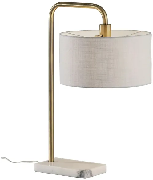 Justine Antiqued Table Lamp in Antique Brass by Adesso Inc