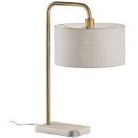 Justine Antiqued Table Lamp in Antique Brass by Adesso Inc