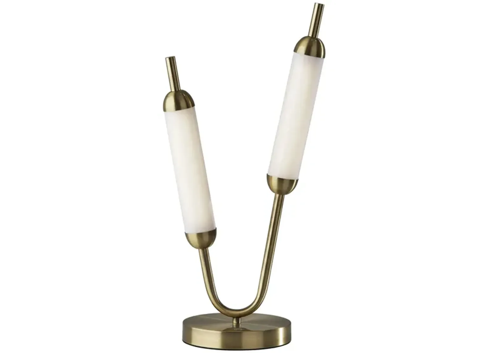 Pierce LED Table Lamp in Antique Brass by Adesso Inc