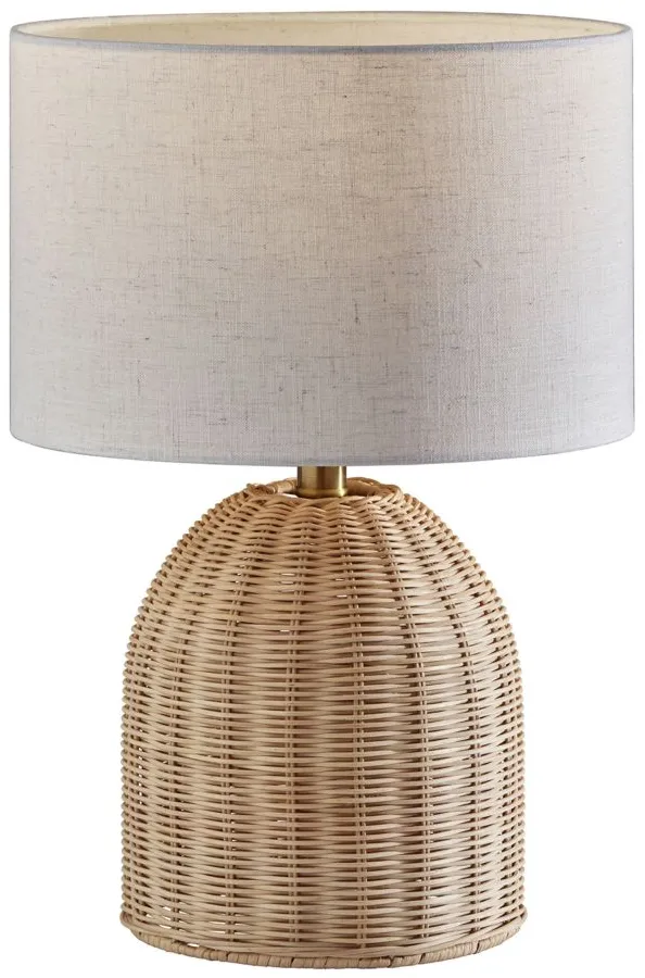 Bali Table Lamp in Light Rattan by Adesso Inc