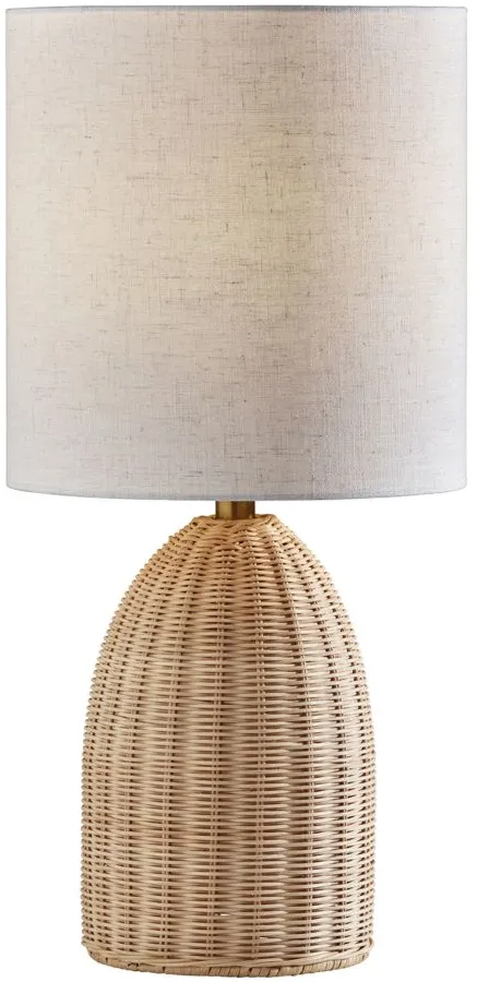 Bali Tall Table Lamp in Light Rattan by Adesso Inc
