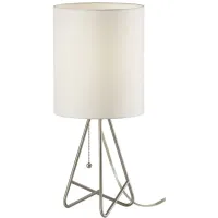 Nell Table Lamp in Brushed Steel by Adesso Inc