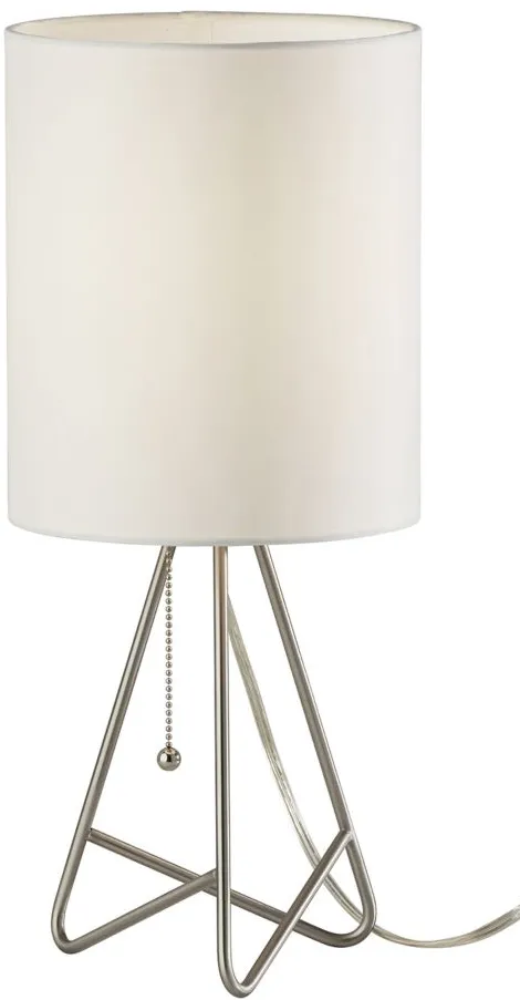 Nell Table Lamp in Brushed Steel by Adesso Inc
