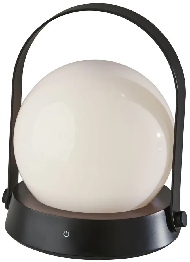 Millie LED Color Changing Lantern Table Lamp in Black by Adesso Inc