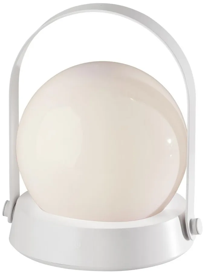 Millie LED Color Changing Lantern Table Lamp in White by Adesso Inc