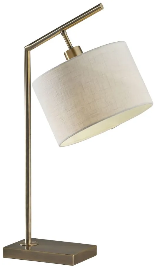 Reynolds Antique Table Lamp in Antique Brass by Adesso Inc