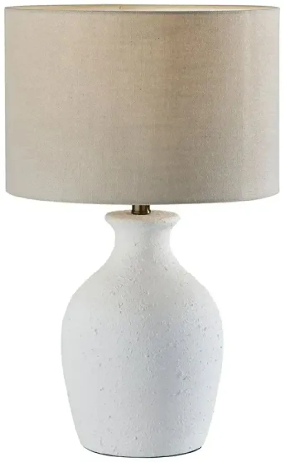 Margot Table Lamp in White Textured Ceramic by Adesso Inc