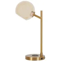 Abanson Metal Desk Lamp in Gold by Ashley Express