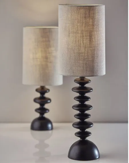Beatrice Tall Table Lamp in Matte Black Polyresin by Adesso Inc