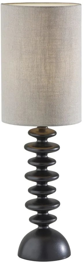 Beatrice Tall Table Lamp in Matte Black Polyresin by Adesso Inc