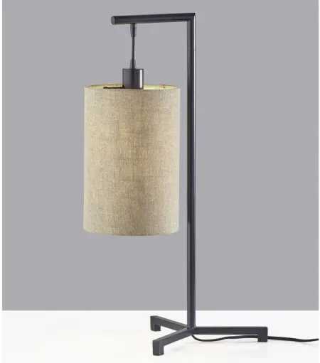 Reggie Task Table Lamp in Black by Adesso Inc