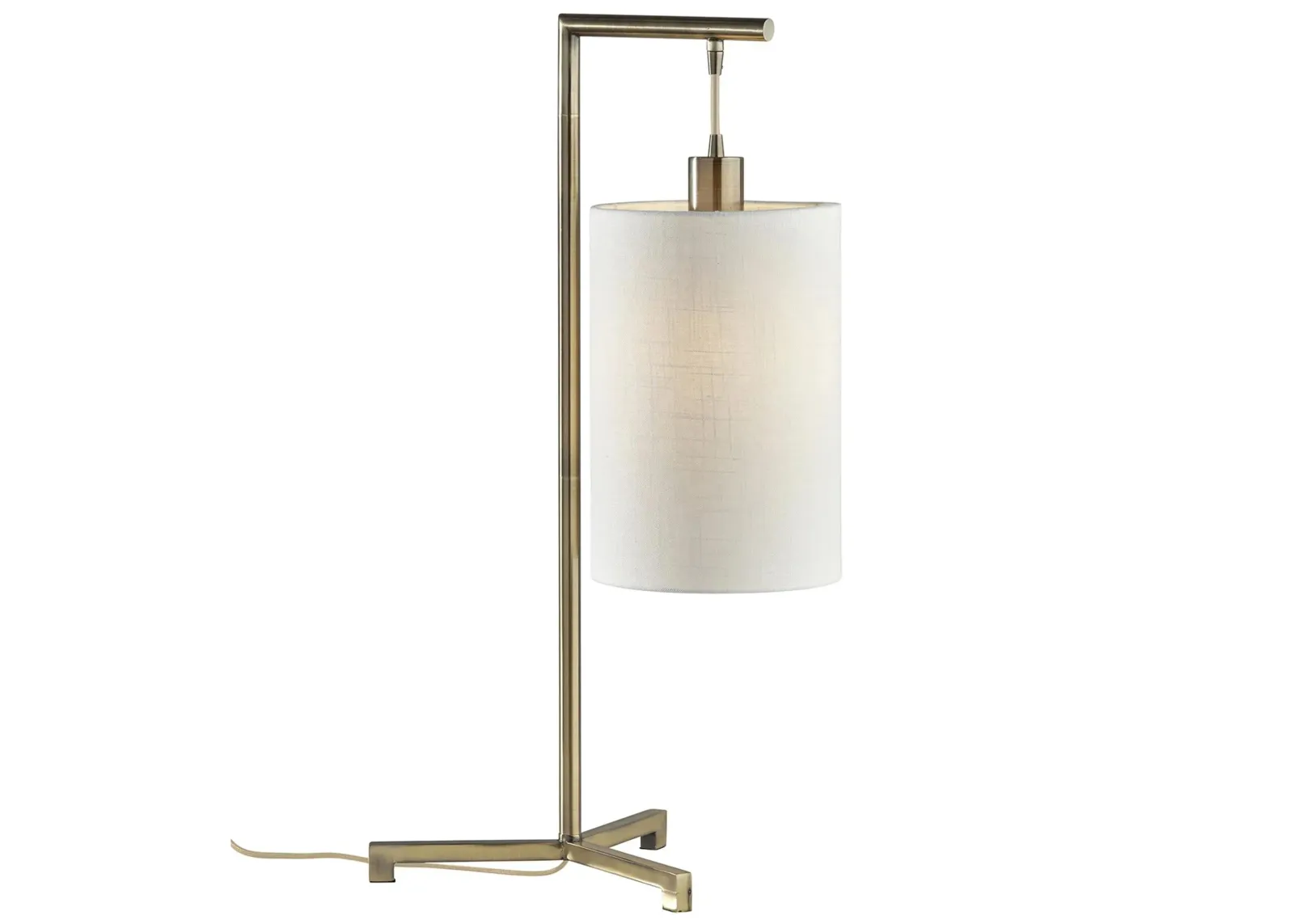 Reggie Task Table Lamp in Antique Brass by Adesso Inc