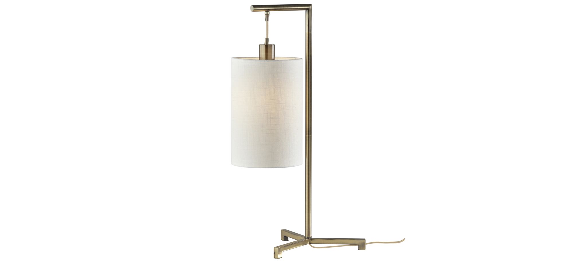 Reggie Task Table Lamp in Antique Brass by Adesso Inc