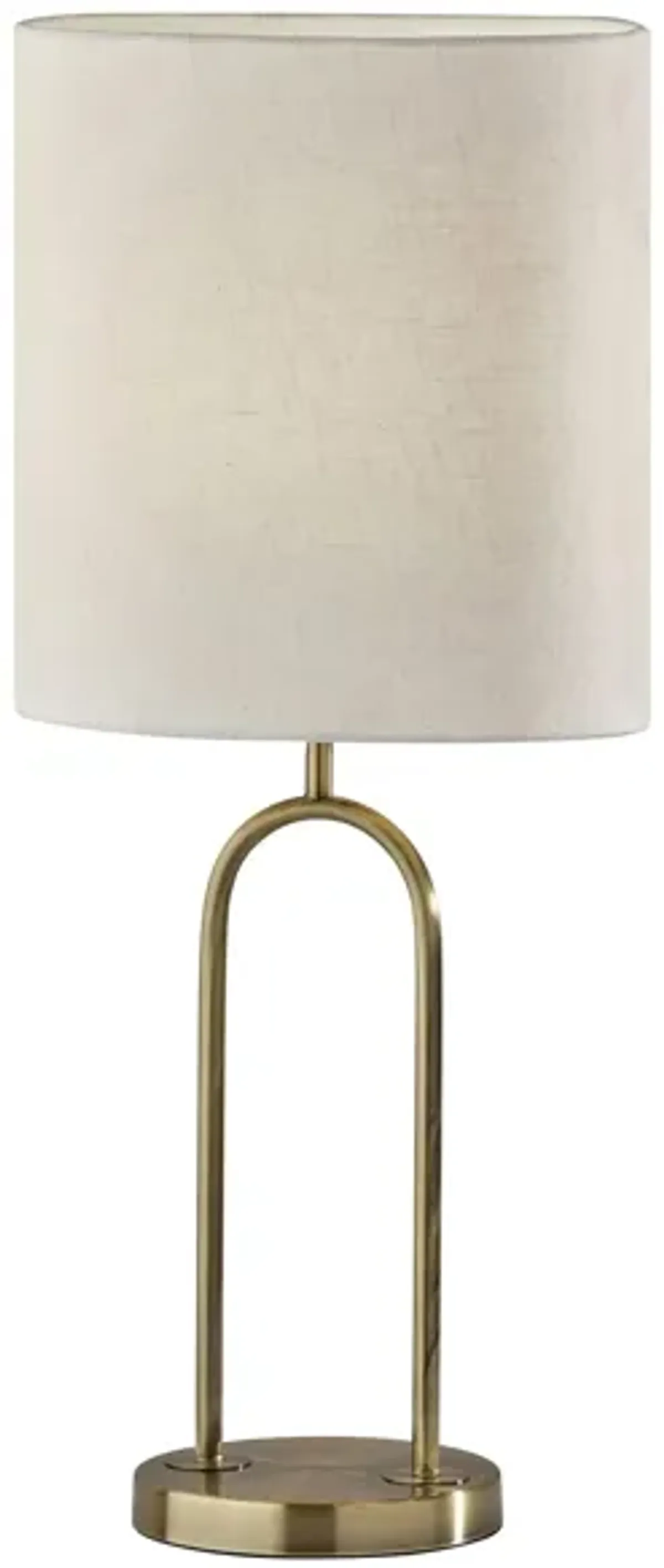 Joey Brass Table Lamp in Antique Brass by Adesso Inc