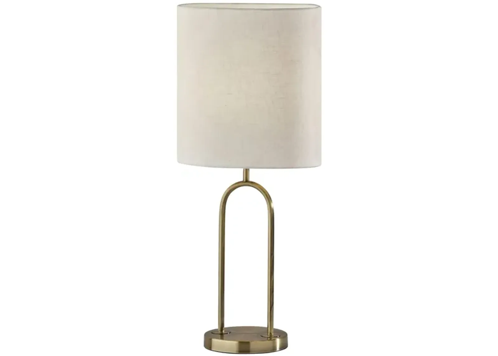 Joey Brass Table Lamp in Antique Brass by Adesso Inc