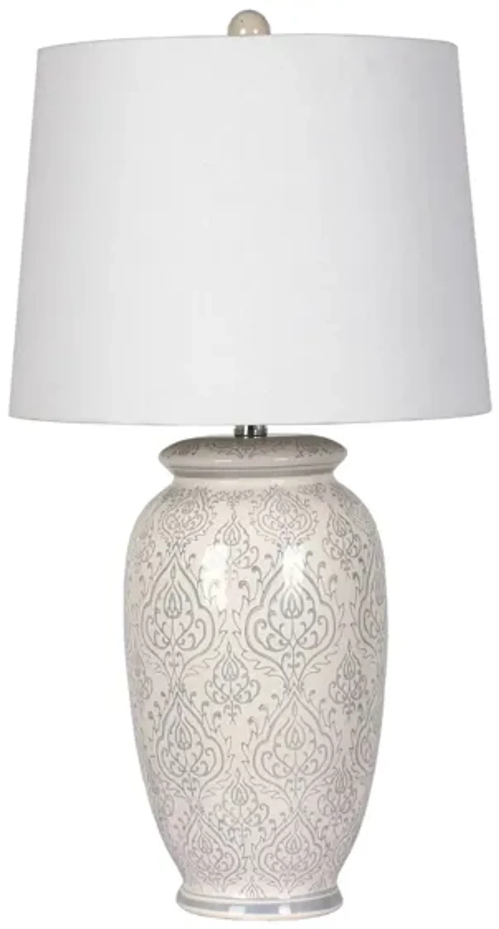 Scroll Ceramic Table Lamp