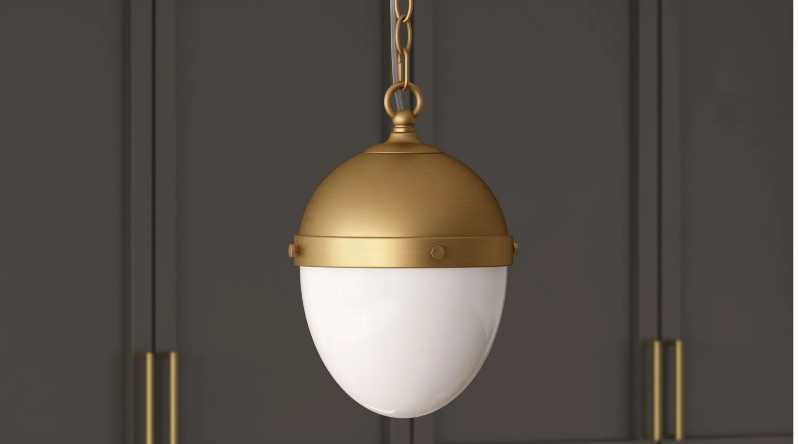 Aurelia Pendant in Brass by Hudson & Canal