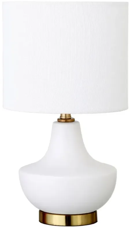 Ana Mini Accent Lamp in Matte White by Hudson & Canal