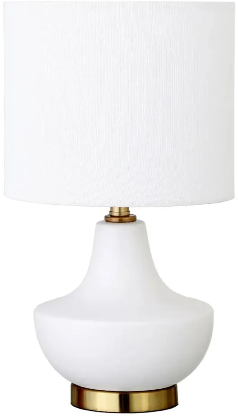 Ana Mini Accent Lamp in Matte White by Hudson & Canal