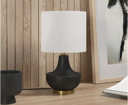 Ana Mini Accent Lamp in Matte Black by Hudson & Canal