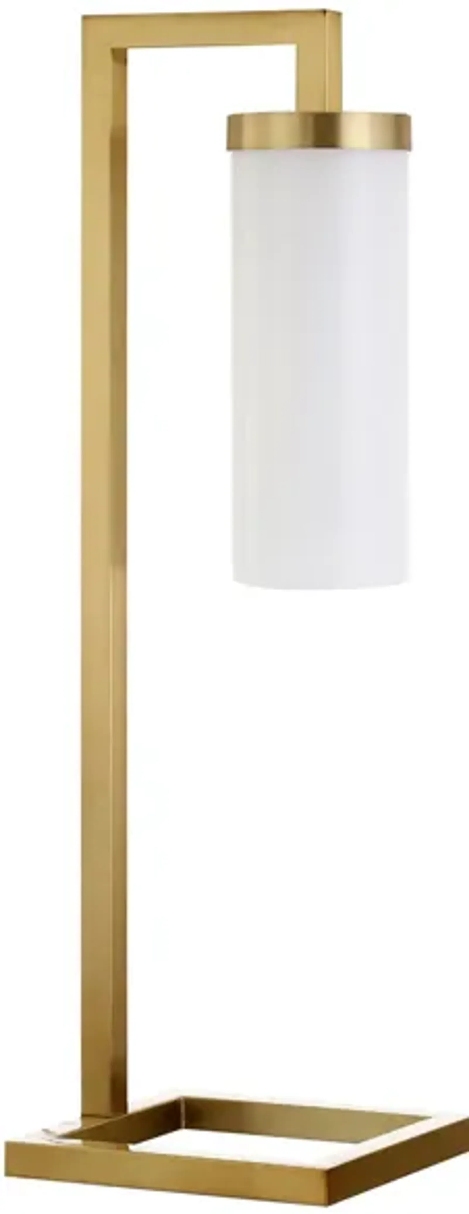 Ansa White Cylinder Table Lamp