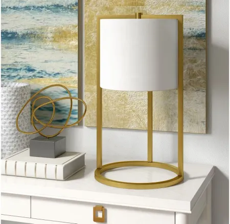 Delano Asymmetric Table Lamp in Brass by Hudson & Canal