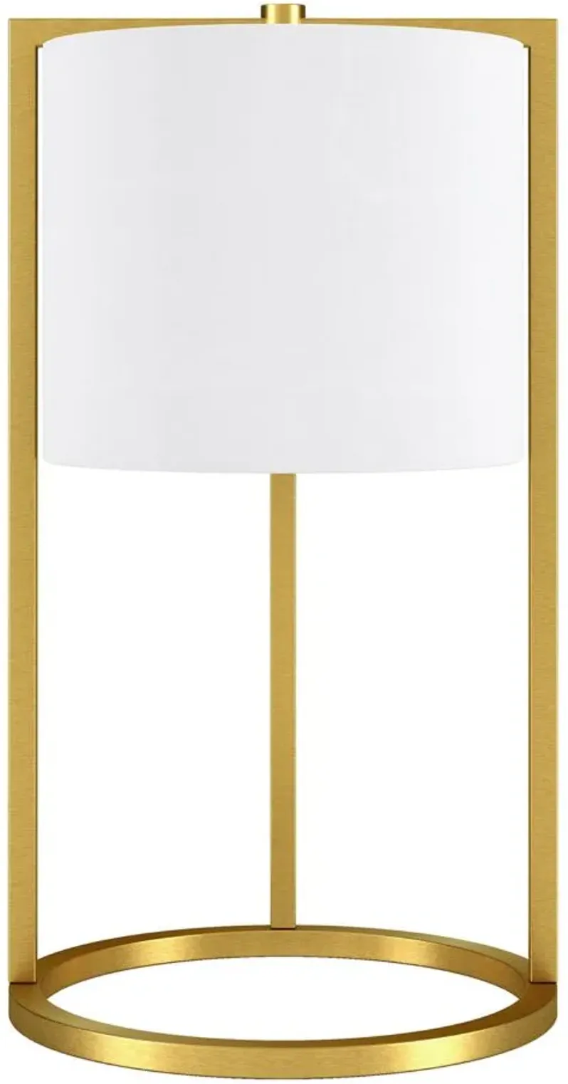 Delano Asymmetric Table Lamp in Brass by Hudson & Canal