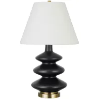 Favero Triple Gourd Table Lamp in Matte Black by Hudson & Canal