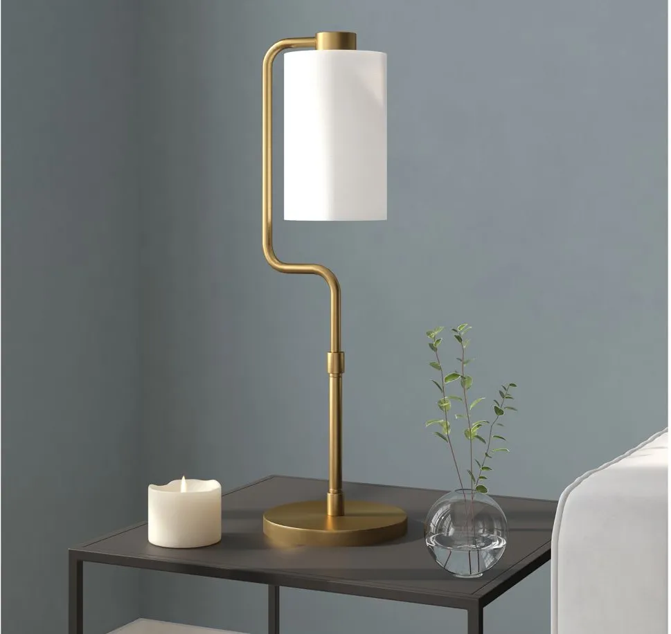 Gabriel Table Lamp in Brass by Hudson & Canal