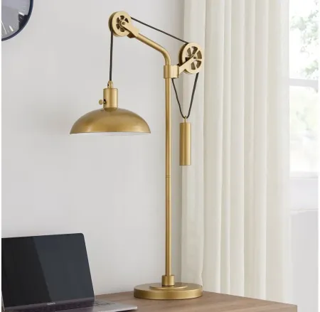 Hariman Table Lamp in Brass by Hudson & Canal